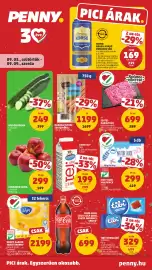 PENNY akciós újság hét 36 Oldal 1: Kígyóuborka €249,00, Sissy rudi multipack €299,00