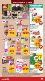 PENNY akciós újság hét 36 Oldal 16: Sió limonádé, citrussfriss €379,00, Jar mosogatógép kapszula* €7.999,00
