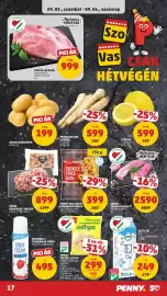 PENNY akciós újság hét 36 Oldal 17: Kedvenc Hentese Sertés Lapocka €999,00, Pápai kockázott bacon €899,00