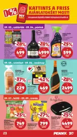 PENNY akciós újság hét 36 Oldal 23: Nádudvari rántott karfiol, brokkoli, hagymakarika €749,00, Penny magozott olíva €499,00