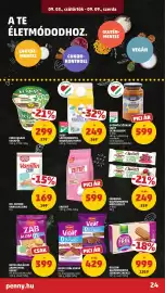PENNY akciós újság hét 36 Oldal 25: Sissy laktózmentes kaukázusi kefir €249,00, Cerbona gluténmentes müzliszelet €249,00