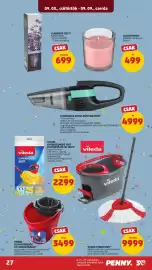 PENNY akciós újság hét 36 Oldal 28: Vileda turbo szett €9.999,00, Vileda felmosóvödör és csavarókosár €3.499,00