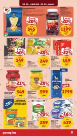 PENNY akciós újság hét 36 Oldal 8: Nudo instant tészta €149,00, Penny leveskocka csirkehús, marhahús, zöldség €249,00