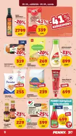 PENNY akciós újság hét 36 Oldal 9: Penny tökmagolaj €2.799,00, Gustile ketchup €499,00