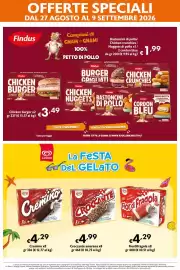 Volantino Eurospesa Pagina 8: Crocante amarena €4,99, Findus Chicken Burger €3,49