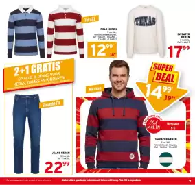 Trafic folder Pagina 7: Sweater heren €17,99, Polo heren €12,99