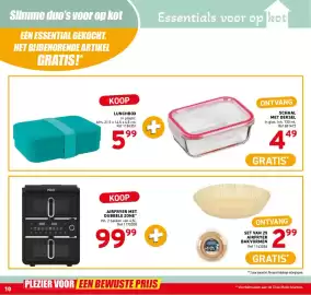 Trafic folder Pagina 10: Airfryer bakvormen €2,99, Lunchbox €5,99