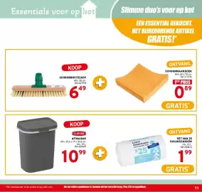 Trafic folder Pagina 11: Set van 25 vuilniszakken €1,99, Schoonmaakdoek €0,89