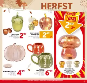 Trafic folder Pagina 3: Pompoenschaaltje €4,99, Eikelkaars €2,99