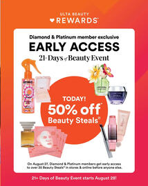 Ulta Beauty weekly ad Page 10: Beauty Steals