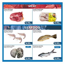 Blue Sky Supermarket flyer week 35 Page 4: Fresh Sea Cat Fish €3,99, Shrimp Head On €4,99