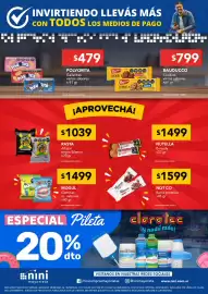 Catálogo Nini Mayorista Página 3: Rasta alfajor negro/blanco €1.039,00, Bauducco cookies varios sabores €799,00