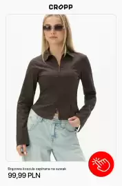 Cropp gazetka tydzień 35 Strona 3: Brązowa koszula zapinana na suwak Cropp €99,99