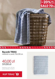 Homla gazetka Strona 10: Ręcznik Tiras niebieski w paski 70x130 cm €40,00