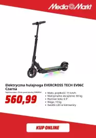 Media Markt gazetka tydzień 35 Strona 6: Hulajnoga elektryczna Evercross Tech EV06C €560,99