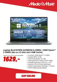 Media Markt gazetka tydzień 35 Strona 7: Laptop Blackview Acebook 6-3300U €1.629,00
