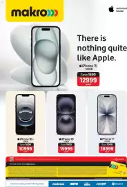 Makro catalogue Page 1: IPhone 16 €15.999,00, IPhone 17 €18.999,00
