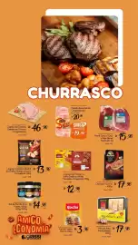 Encarte Giassi Supermercados Página 22: Linguiça copacol mestre da grelha queijo e bacon €13,98, Choripan aurora €17,98