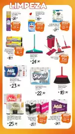 Encarte Giassi Supermercados Página 28: Vassoura Condor Madri c/Cabo €10,90, Papel Higiênico Stylus €22,90