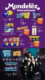 Encarte Giassi Supermercados Página 5: Chocolate lacta barra €7,78, Bisão Lacta €13,28