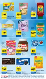 Tesco akciós újság hét 36 Oldal 20: Nutella mogyorókrém €2.899,00, Schogetten táblás csokoládé €599,00