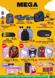 Volantino MEGA Pagina 8: Zaino Comix €29,99, Seven ZAINO €49,99