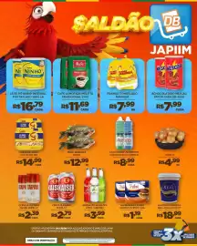 Catálogo DB Supermercados Página 3: Hambúrguer friboi bovino ou misto €1,19, Cerveja kaiser €2,79