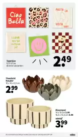 Wibra folder Pagina 18: Tegeltjes €2,49, Bloempot €3,99