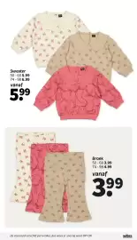 Wibra folder Pagina 4: Broek €3,99, Sweater €5,99