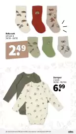 Wibra folder Pagina 8: Romper €6,99, Baby sok €2,49