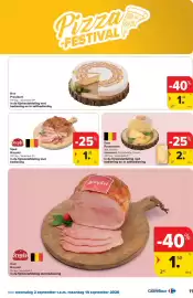 Carrefour folder Pagina 11: Kaas Passendale €2,33, Spek Breydel €1,28