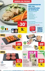 Carrefour folder Pagina 12: Gemarineerde kippenbrochette met paprika €10,80, Kip van Auvergne €8,55