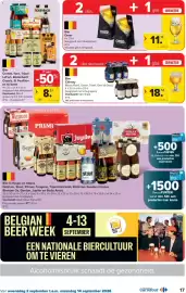 Carrefour folder Pagina 17: Bier Cornet, Ypra, Tripel LeFort, Rodenbach Classic, St Feuillien en Grisette €8,93