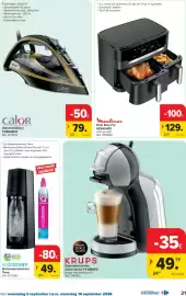 Carrefour folder Pagina 21: Moulinex Dual Easy Fry €129,00, Stoomstrijkijzer FV9839C0 €79,00