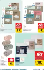 Carrefour folder Pagina 29: Plaid met structuur €12,99, Dekbedden €29,99