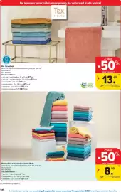 Carrefour folder Pagina 30: Bio handdoek €13,49, Badstoffen handdoek collectie Bath €8,99