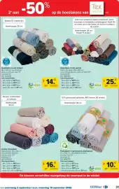 Carrefour folder Pagina 31: Hoeslaken in gerecycled polykatoen €10,49, Hoeslaken in bio katoen €14,99
