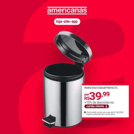 Encarte Lojas Americanas Página 4: Lixeira inox casual home €39,99