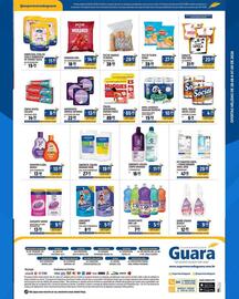 Encarte Supermercado Guará Página 4: Absorvente modess noturno €13,99, Fralda descartável huggies pants €65,99