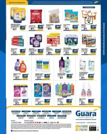 Encarte Supermercado Guará Página 4: Absorvente modess noturno €13,99, Fralda descartável huggies pants €65,99