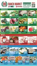 99 Ranch weekly ad week 35 Page 1: Enoki Mushroom €3,00, Taiwan Kyoho Grapes €7,99