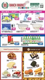 99 Ranch weekly ad week 35 Page 1: Luzhou Laojiao-bainian €57,99, Saborino face mask series €12,99