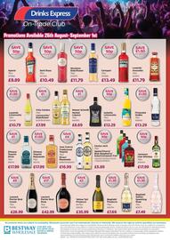Bestway leaflet week 35 Page 4: Villa Cardea Limoncello/Elderflower €7,99, Baglietti Italian Sparkling Rose €7,49
