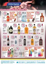 Bestway leaflet week 35 Page 3: Antica Sambuca Liquorice Cherry Raspberry €14,49, Mango Shotta €11,79