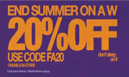 Footasylum leaflet Page 1