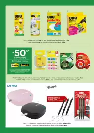 Folheto El Corte Inglés Página 40: Uhu stic €1,99, Uhu tape film transparente €1,99