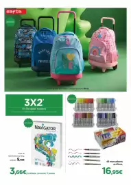 Folheto El Corte Inglés Página 50: Rotuladores acrílicos €16,95, Navigator student €3,66