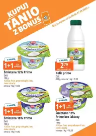 E.Leclerc gazetka tydzień 36 Strona 6: Śmietana 18% Primo bez laktozy Zott €1,90, Śmietana 18% Primo €1,55