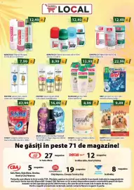 Catalog CBA Pagină 4: Giraffe prosop bucătărie cu buline €8,99, Happy hrană uscată pentru câini €9,49