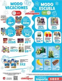 Folleto Alsuper Página 1: Platano chiapas €19,90, Aguacate Hass en malla pza €24,90